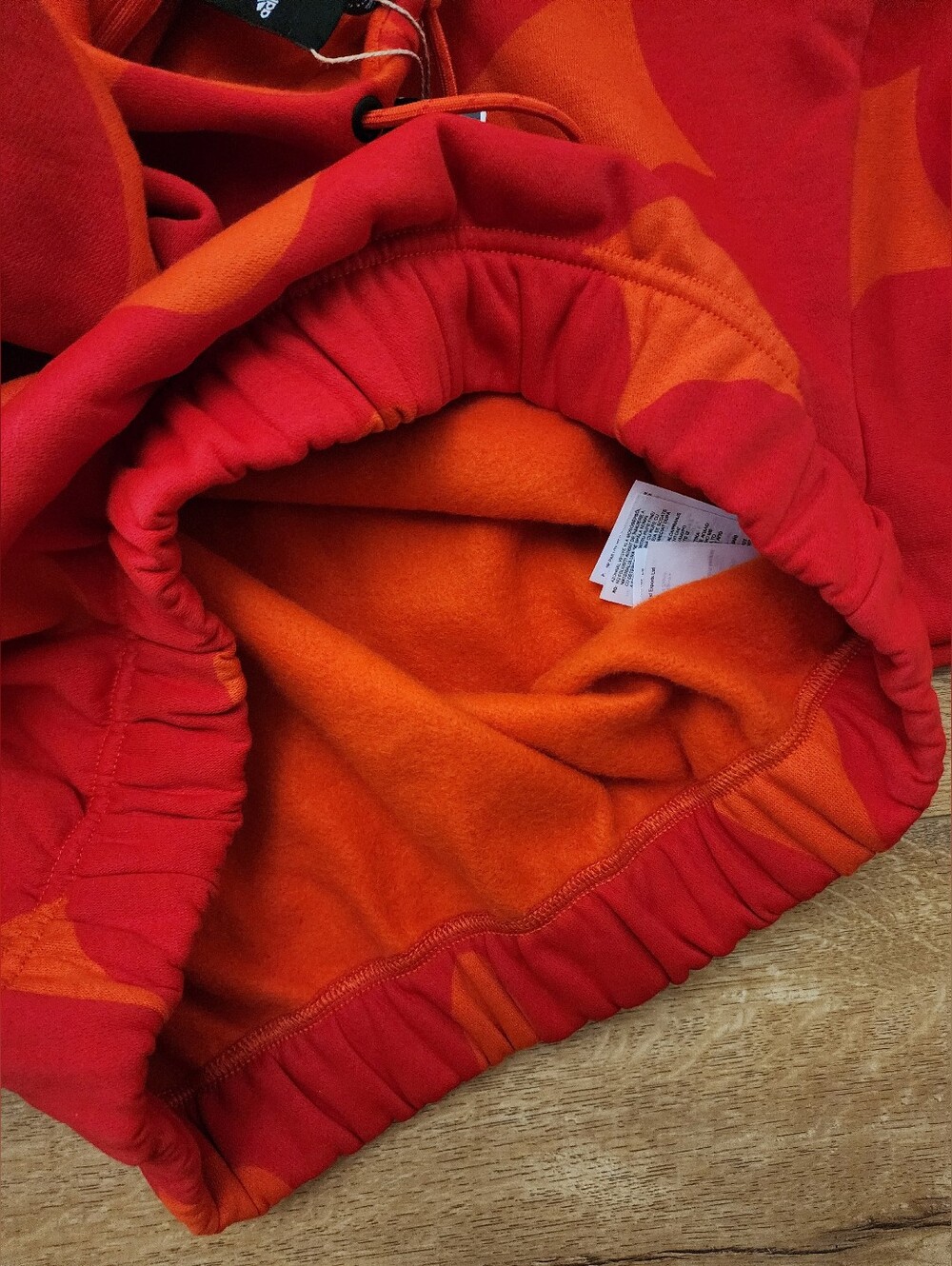 NWT Adidas X Marimekko Fleece Cropped Hoodie Womens M Loose Fit RARE IN RED - Picture 10 of 14